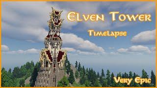 Let's build an Elven Tower in Minecraft! Timelapse