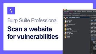How to scan a website for vulnerabilities using Burp Scanner