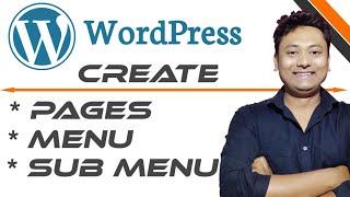 How to Create a Page in Wordpress for Beginners |  How to Create Menu and Sub Menu in Wordpress