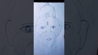 Haw to draw 5 latter for hanuman ji Drawing  #drawing  #hanuman #shortsfeed #shorts #ytshorts