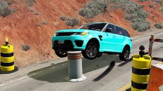 Cars vs Bollards #1 – BeamNG.Drive