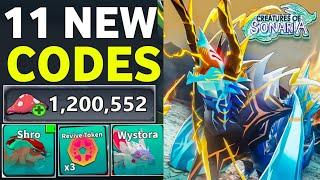 UPDATECREATURES OF SONARIA CODES NOVEMBER 2024 | ROBLOX CREATURES OF SONARIA CODES 2024