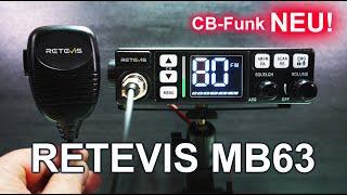 NEU: RETEVIS MB63 - Einsteigergerät für den CB-FUNK!  #cbfunk #blackout #retevis