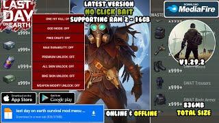 last day on earth survival mod menu latest version - v1.29.2 unlimited everything & unlock all items