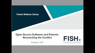 Webinar | Open Source Software and Patents: Reconciling the Conflict