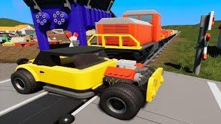 MASSIVE LEGO Train Wrecks #32 - Brick Rigs Gameplay - Lego Toy Destruction