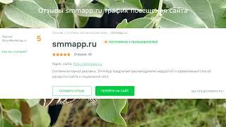 Отзывы smmapp.ru трафик посещения сайта