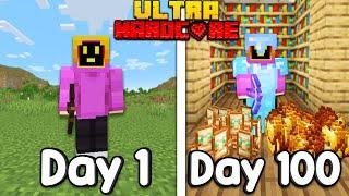 I Survived 100 Days Of Minecraft Ultra Hardcore! [Full Movie]