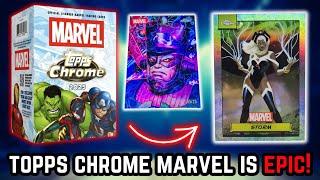 INCREDIBLE! 2025 Topps Chrome Marvel Blaster Box Review!