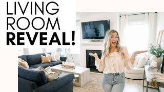 LIVING ROOM REVEAL || BUDGET HOME STYLING