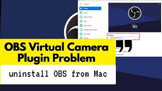 How to Uninstall OBS Virtual Camera? in Mac !  Able Chacko