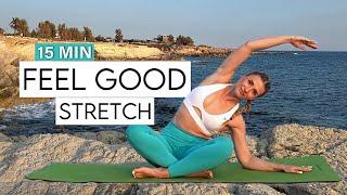15 MIN FULL BODY STRETCH routine at home, for tight muscles, mobility and flexibility