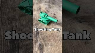 EASY ORIGAMI SHOOTING TANK TUTORIAL | HOW TO MAKE ORIGAMI TANK THAT ACTUALLY SHOOTS STEP BY STEP
