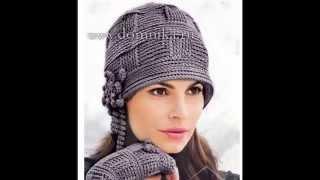 Вязаная шапка крючком  в стиле 20х.  Часть1. Crochet Hat