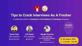 Tips To Crack Interviews | GeekyAnts x SJBIT, Bangalore