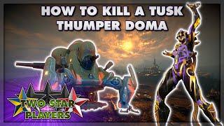 How to Kill a Tusk Thumper Doma in the Plains of Eidolon | Warframe Nightwave Elite Weekly Guide