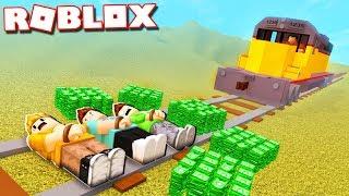 JAILBREAK TRAIN ROBBERY GONE WRONG IN ROBLOX!