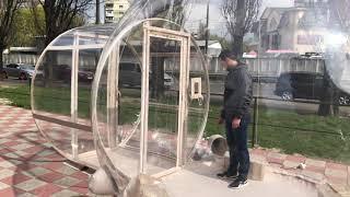 Надувная прозрачная палатка bubble производство