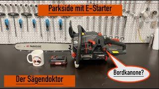 Parkside Kettensäge mit E-Starter #sägendoktor #haselünne #parkside #kettensäge #motorsäge #stihl