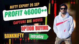 Banknifty Nifty Option Buying || Nifty expiry || Live Option Scalping || 26 sep