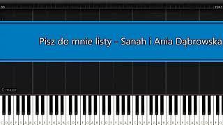 Pisz do mnie listy - Sanah i Ania Dąbrowska | partia fortepianu | piano tutorial by Paul Raksa