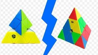 XMan Bell Magnetic Pyraminx VS MoYu Magnetic Pyraminx // Anny Cubes & Сворди[GD] :3