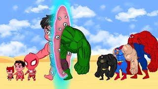 Rescue SUPERHERO: HULK & SPIDERMAN, Superman - Evolution Mystery : Back from the dead SECRET - FUNNY