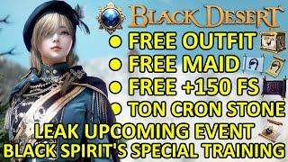 FREE Outfit, Maid & More, Leak Upcoming Event Black Spirit Special Training Black Desert Online BDO