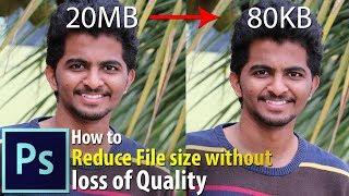 Reduce file size without loss of quality in Photoshop | Photoshop tutorial | Photoshop Vibes