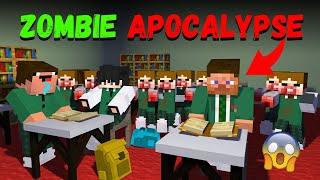 Zombies in School Minecraft Zombie Apocalypse Story (Part-1)