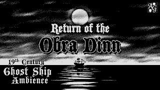 19th Century Ghost Ship Ambience ‍️ 2 HOUR Return of the Obra Dinn 1-Bit Black & White Compilation