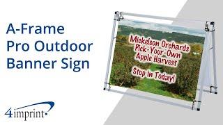 A-Frame Pro Outdoor Banner Sign - Promotional Sandwich Boards at 4imprint