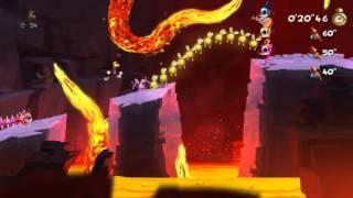 74 - Rayman Legends - Пик Олимпа - "Геройская гонка с лавой" Захвачена