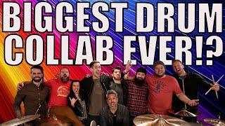 WORLD'S BIGGEST DRUM COLLAB!? - 2M SUBS LIVE DRUM COVER!