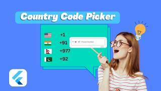 Country Code Picker Flutter || Flutter Country Picker