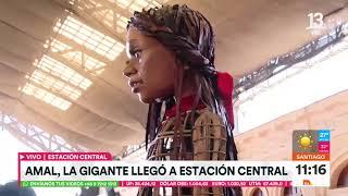 Amal, la muñeca de 3,5 metros, inició su recorrido por Santiago y Regiones | Tu Día | Canal 13