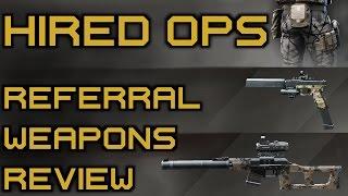 Hired Ops - Referral Bonus Weapons Review! - Glock 18 and VSS Vintorez!