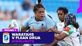 Waratahs v Fijian Drua Highlights | Super Rugby Women's 2025