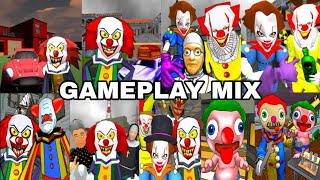 All Clown Games Level 1. Gameplay Mix (Clown Edition) Evolution 2018-2023