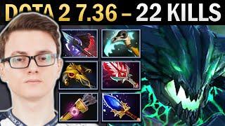 Outworld Destroyer Gameplay Miracle with Vyse and 22 Kills - Dota 2 7.36