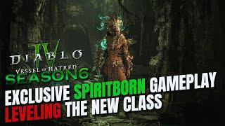 EXCLUSIVE SPIRITBORN GAMEPLAY - Leveling the NEW CLASS in Diablo 4 Expansion