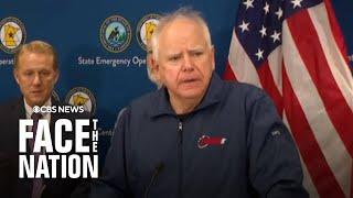Walz speaks to reporters after arrest in Minnesota lawmaker shootings