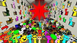 BIG NIGHTMARE SPRUNKI MR SUN PHASE 7 WANTS ME TO HELP THEM FROM FULL HOTEL OF ANGRY NEXTBOTS in Gmod
