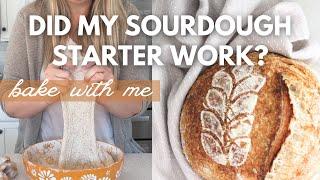 Here is how my bread turned out // SOURDOUGH BREAD BAKE WITH ME