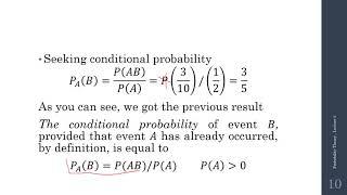 Probability Theorey - The Multiplication Theorem and its Corollary Lecture 5