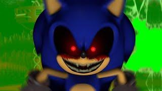 Ordinary sonic.exe jumpscare green screen