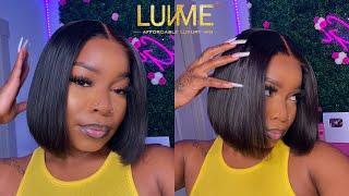 AFFORDABLE DETAILED GLUELESS 4x4 10 INCH BOB INSTALL * IN REAL TIME * LUVME HAIR 