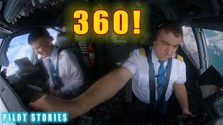 Boeing 737 departure | VR 360 degrees | from Moscow, Vnukovo | PILOT STORIES | denis okan | aviation