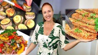  3 рецепта из баклажанов Вкусно Быстро Люда Изи Кук что приготовить с баклажанами блюда обед, ужин