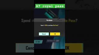 A7 ROYAL PASS IN PUBG MOBILE | 100 rp rewards | PUBGM #pubgmobile #bgmi #youtubeshorts